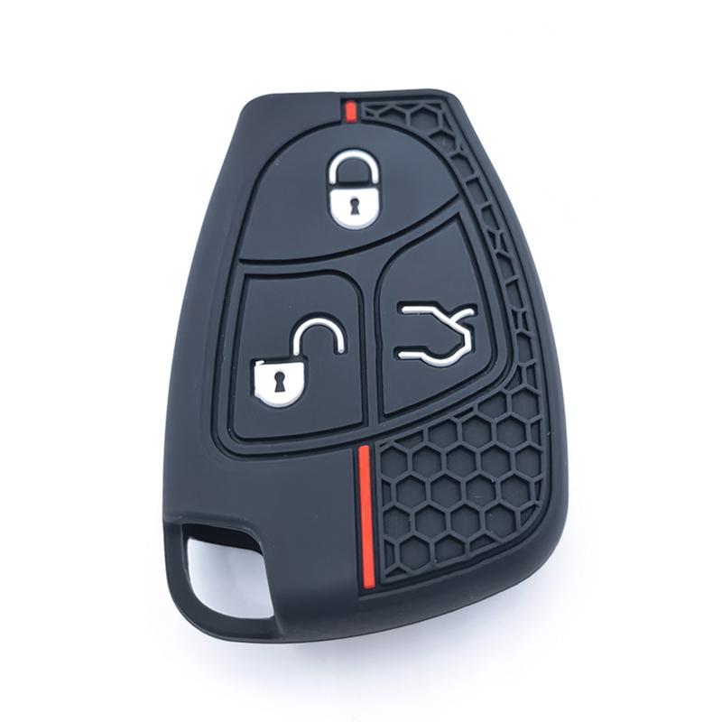 

Silicone Car Key Cover Bag Shell Case Keychain Protector For Mercedes Benz C B E Class W203 W211 W204 Yu Bn Cls Clk Accessories