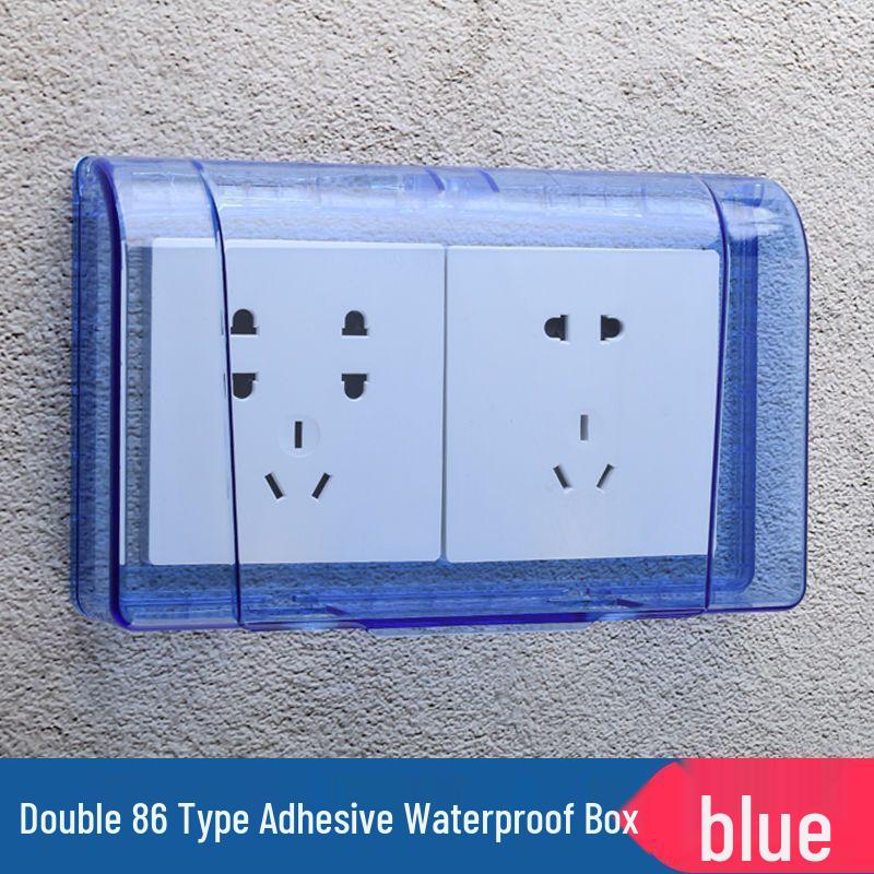 Universal Bathroom 86 Socket Box: Splash-Proof Switch Protector