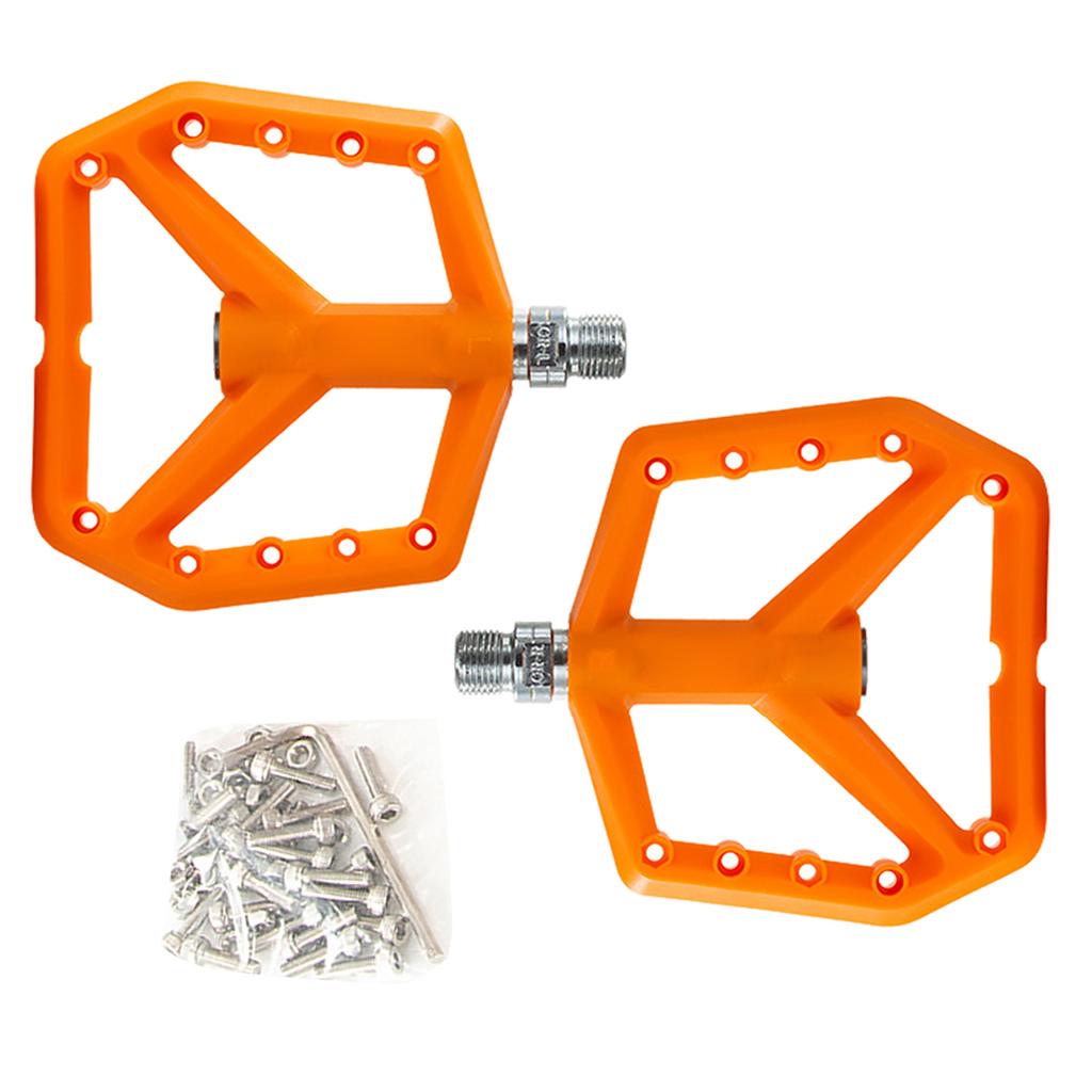 Light Weight Bicycles Platform Pedals Sealed Bearings Nonslip Bicycles Pedals for Mountain Cycling Road Bicycles