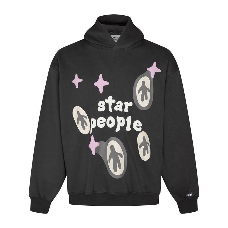 Broken Planet Hoodie Mens Oversized Streetwear Cotton Sweatshirt With Graphic Print 2025