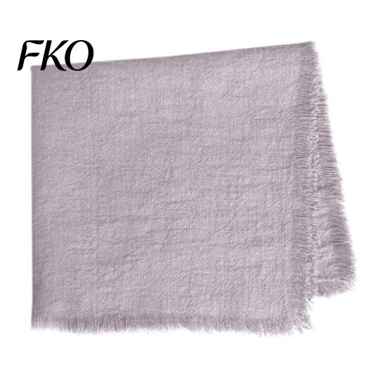 Natural Feel Napkins Boho Linen Napkin, 18 Inch Washable Fringed Fabric Rustic Farmhouse Style Napkin for Dining Table Home Wedding Bridal Shower Soft