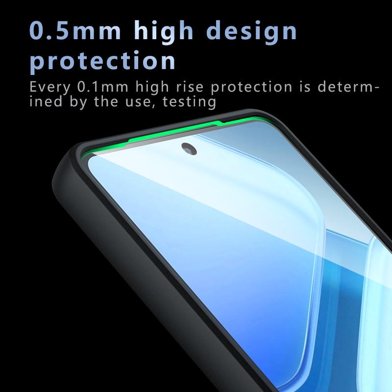 For Vivo IQOO Z9 Turbo Case Vivo IQOO Z9 Turbo Cover Luxury Matte PC + TPU Shockproof Silicon Phone Back Case Vivo IQOO Z9 Turbo