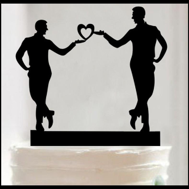 Acrylic Couple Wedding Cake Topper - Exquisite Cake Decoration
