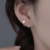 1Pc Screw Ball Star Heart Ear Bone Ear Buckle Rotating Wave Stud Earrings for Women Party Punk Jewelrry