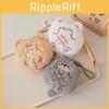 Stuffed Animal Keychain Card Pouch Jade Rabbit Plush Backpack Accessory Gift For Kids