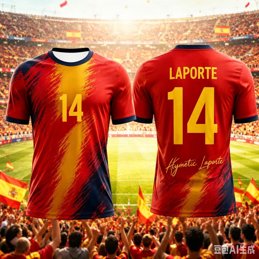 2026 New Hot Sale Spain Football Jersey Fan Collection Edition Breathable Quick Dry Casual Sportswear Men Women Family Kids Tees