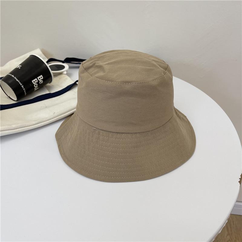 

Универсальная шляпа Минималистичный однотонный женский солнцезащитный рыбацкий колпак Khaki
