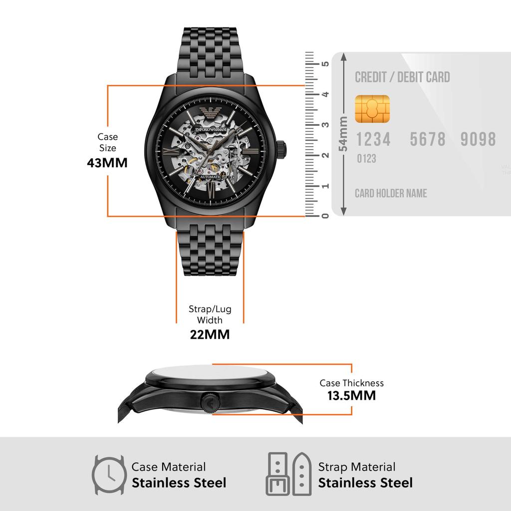 Emporio Armani AR60093 Black Men's Watch,