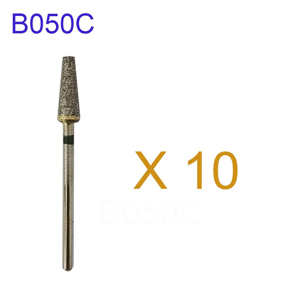 10 Pcs/Box Dental Hp Sintered Diamond Burs Kit Universal Dental Dentistry Burs Cutting Drills Dentist Lab Material Steel Prepare