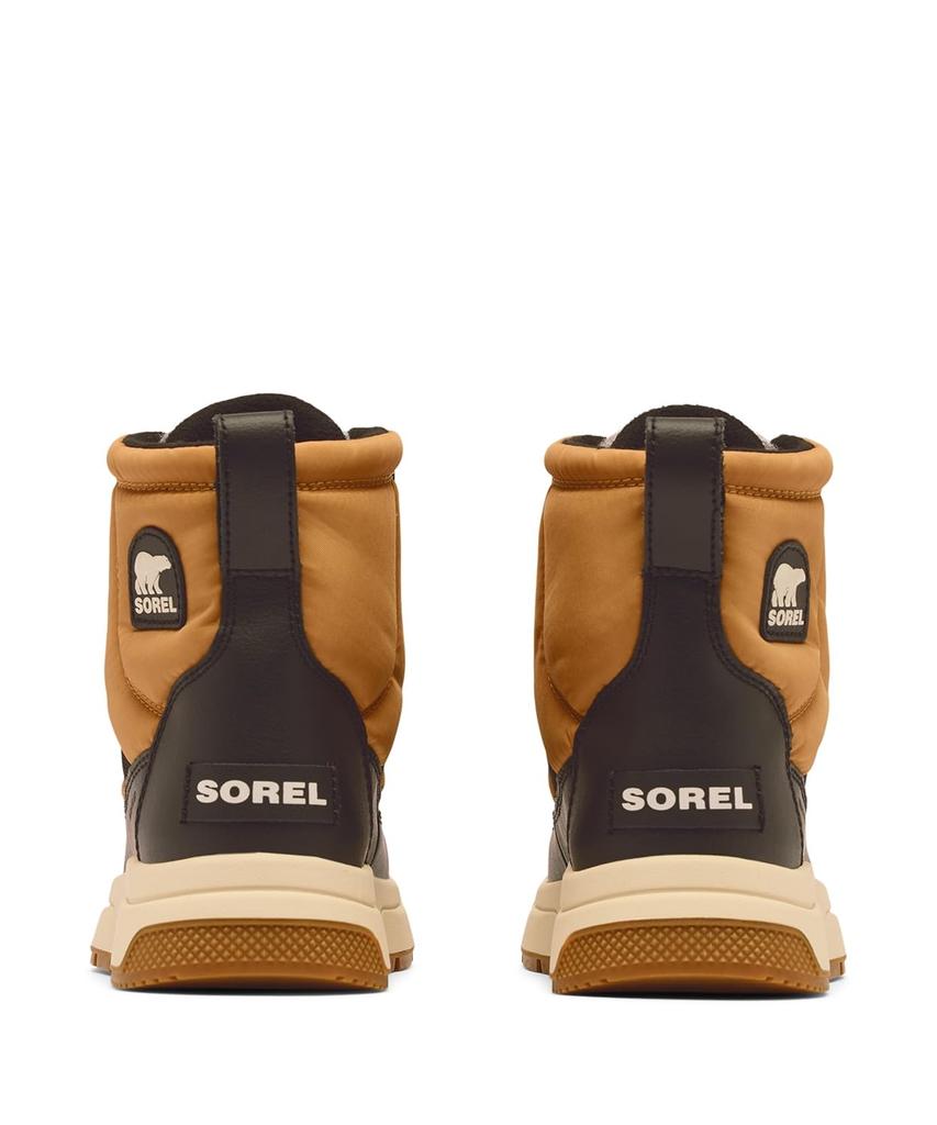 Sorel Kids' Whitney 3 Mid Waterproof Boots, Size 24.0cm, Tawny Buff, Black