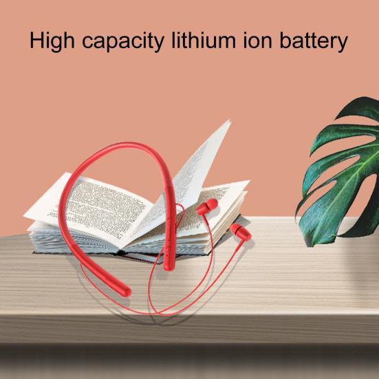 Bluetooth-compatible Earphone Neckband Noise Reduction Universal Wireless Stereo Game Earbud for Sports