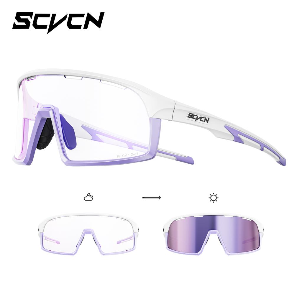 SCVCN Photochromic Cycling Sunglasses for Men Outdoor Y2k Bike Glasses Fishing Glasses Hiking Eyewear Bicycle Goggles UV400