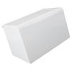 Toilet Paper Holder with Shelf Space Aluminum Waterproof Wall Mounted Tissue Roll Holder Box for Bathroom Kitchen White
