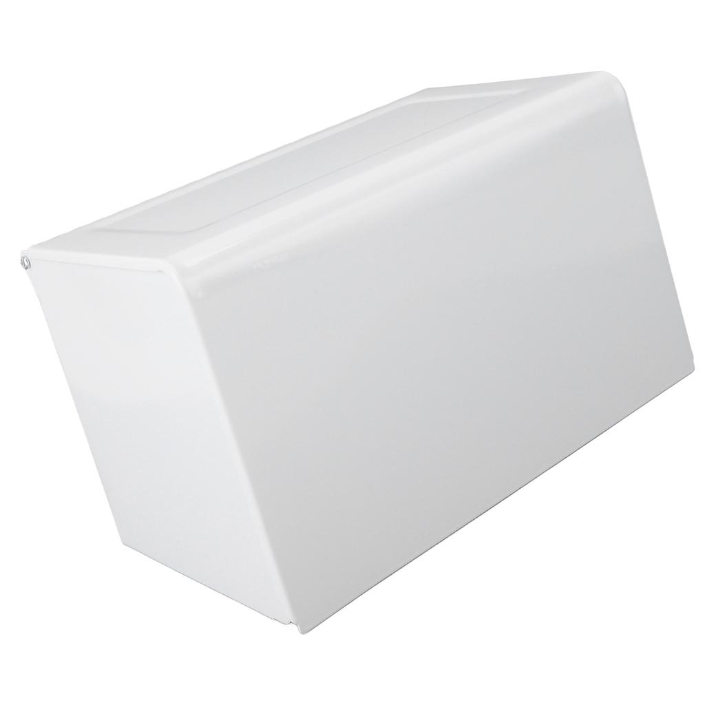 Toilet Paper Holder with Shelf Space Aluminum Waterproof Wall Mounted Tissue Roll Holder Box for Bathroom Kitchen White