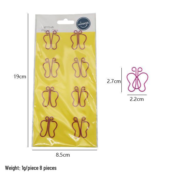 Creative Butterfly Paper Clips - Decorative Stationery Gift, Large Capacity