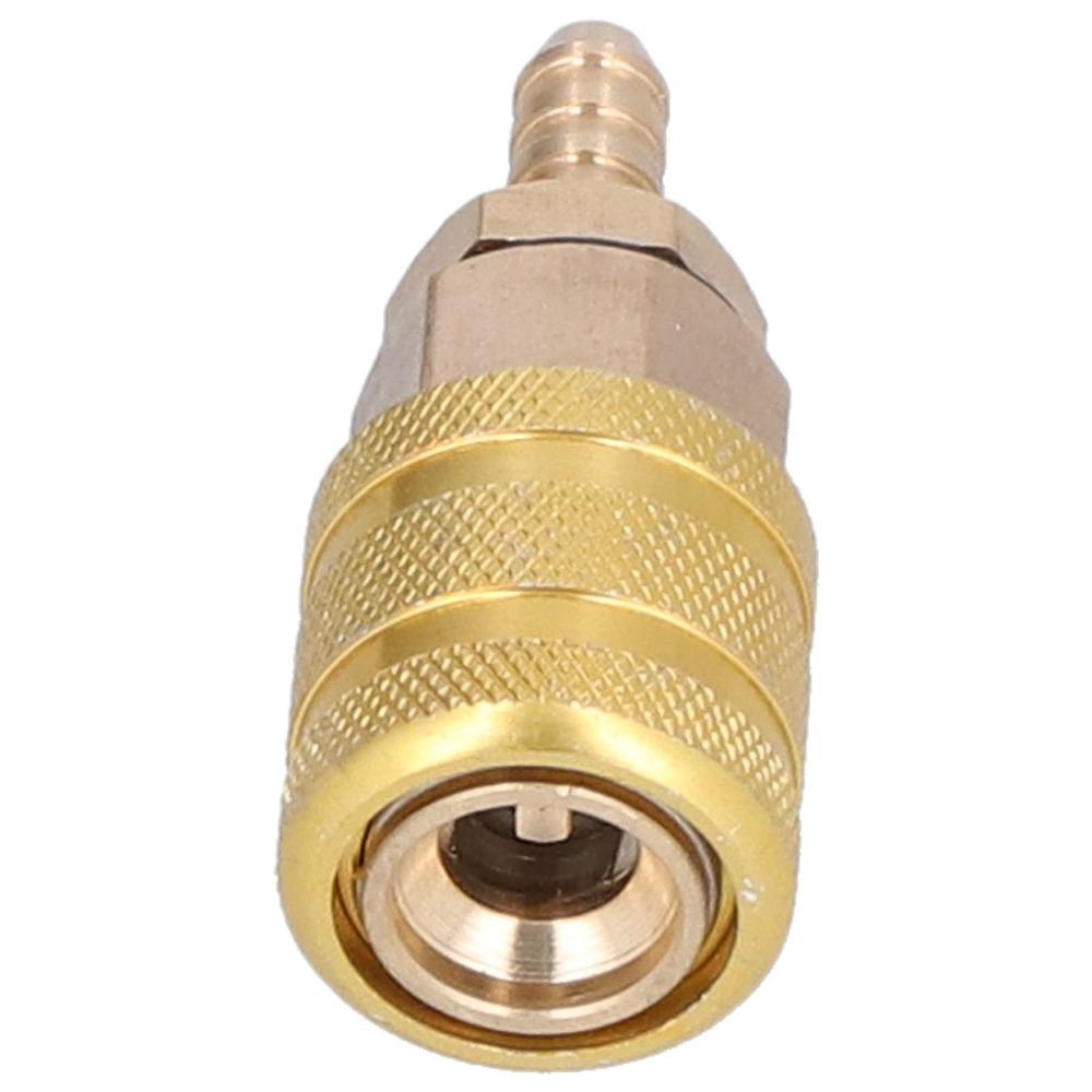 6.5mm Barb Connector Air Pump Chuck Copper Quick Connect Adapter Small Air Tool Line Assembly