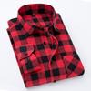 Plaid Shirt 2026 New Autumn Winter Flannel Red Checkered Shirt Men Shirts Long Sleeve Chemise Homme Cotton Male Check Shirts