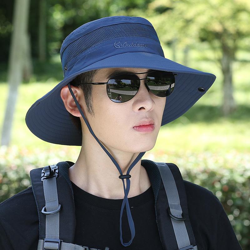 Hat Men Summer Eaves Fishing Casual Men Summer Bucket Hat Sun Hat Outdoor Beach Sun Hat