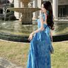 Sexy Backless Girl Chic Unique Beautiful French Waist High-end Birthday Dress Dress