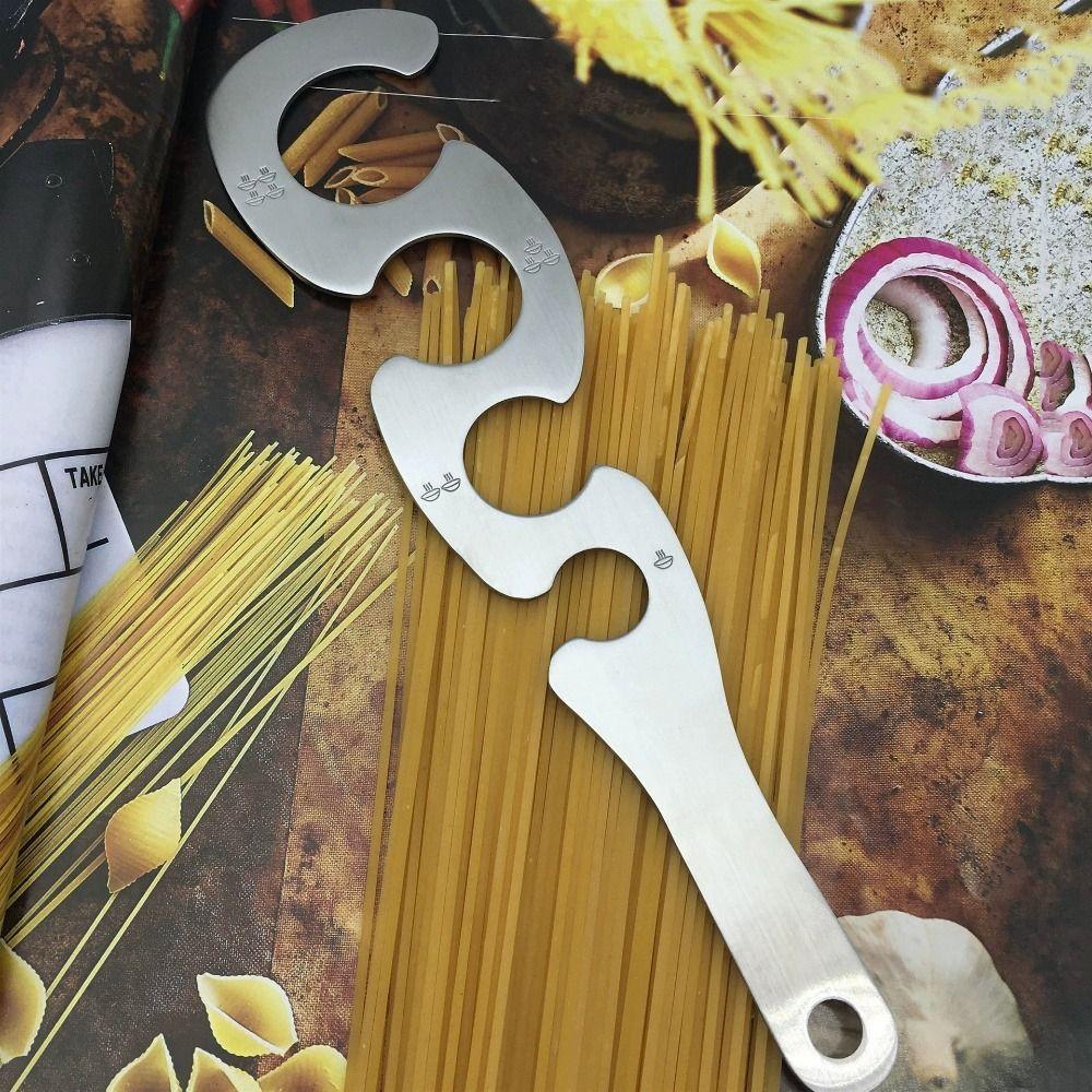 Stainless Steel Pasta Measuring Scale S Shaped Noodle Measure Spaghetti Measuring Tool for Home