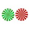 6Pcs/Set Christmas Candy Stickers Round Candy Floor Decals Adhesive Festive Candy Stickers for Walls Windows Doors Holiday Decoration
