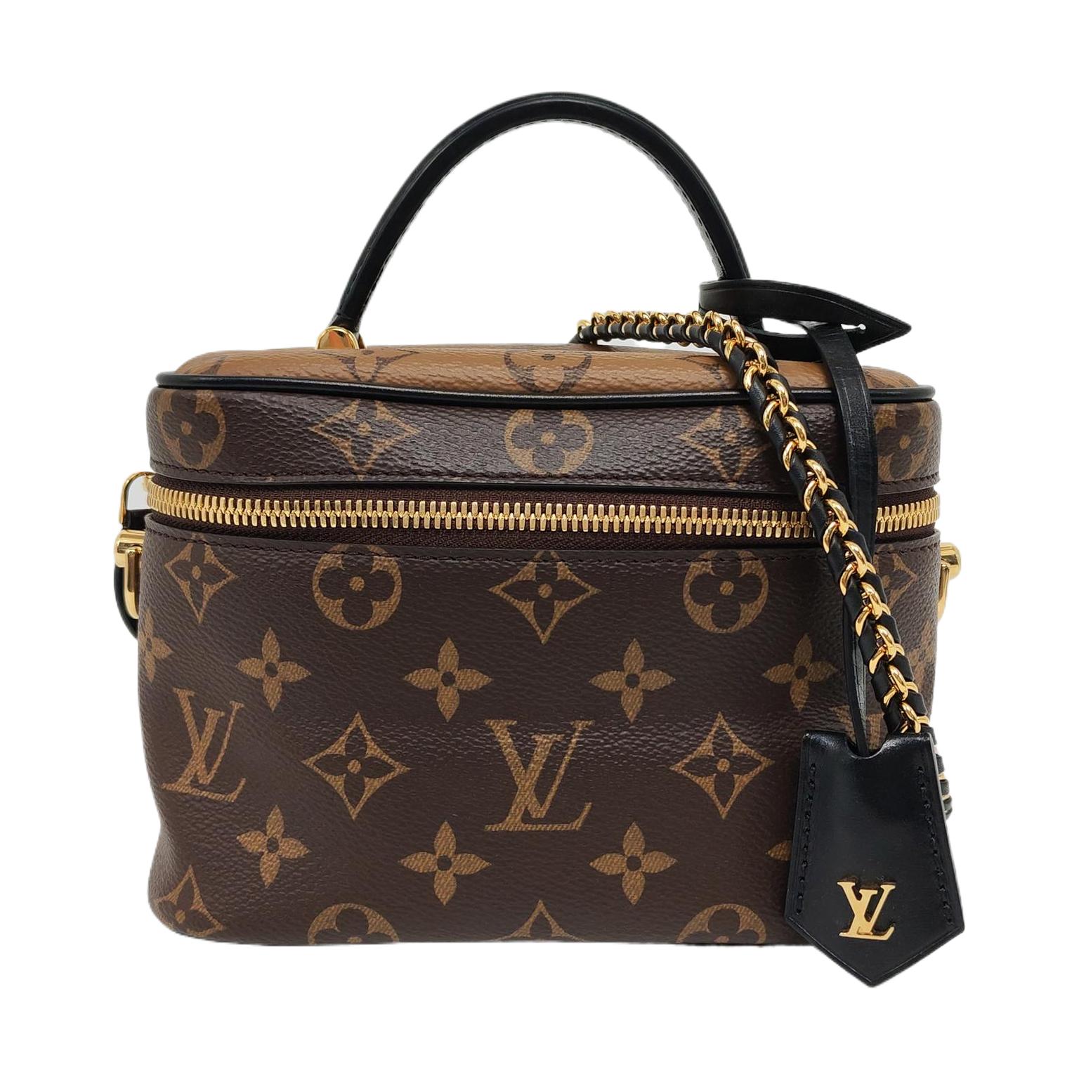 [Pre-Owned] Vanity Portable Monogram Makeup Bag - Excellent #1VOV859 ONE SIZE