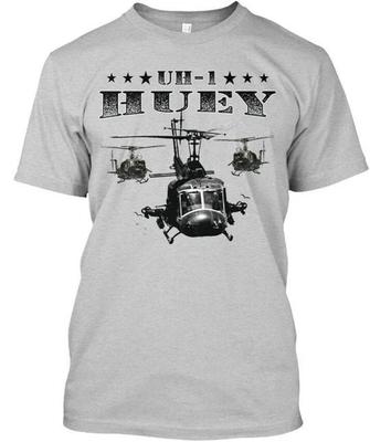 Uh-1 Huey - T-Shirt Hergestellt in den USA Größe S bis 5XL