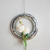Sparkling Discos Wreath Rings Decors Reflective Hanging Ornament Mirrored Round Wreath Pendants Festivals Party Decors