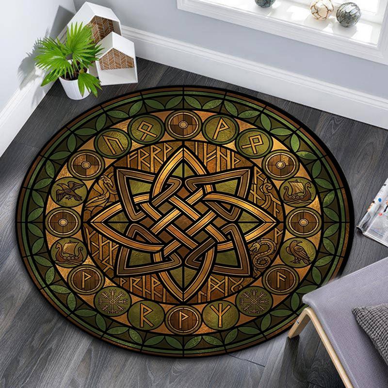 Boar Mythology Round Area Rug Under Office Chairs Bedroom Living Room Home Decor