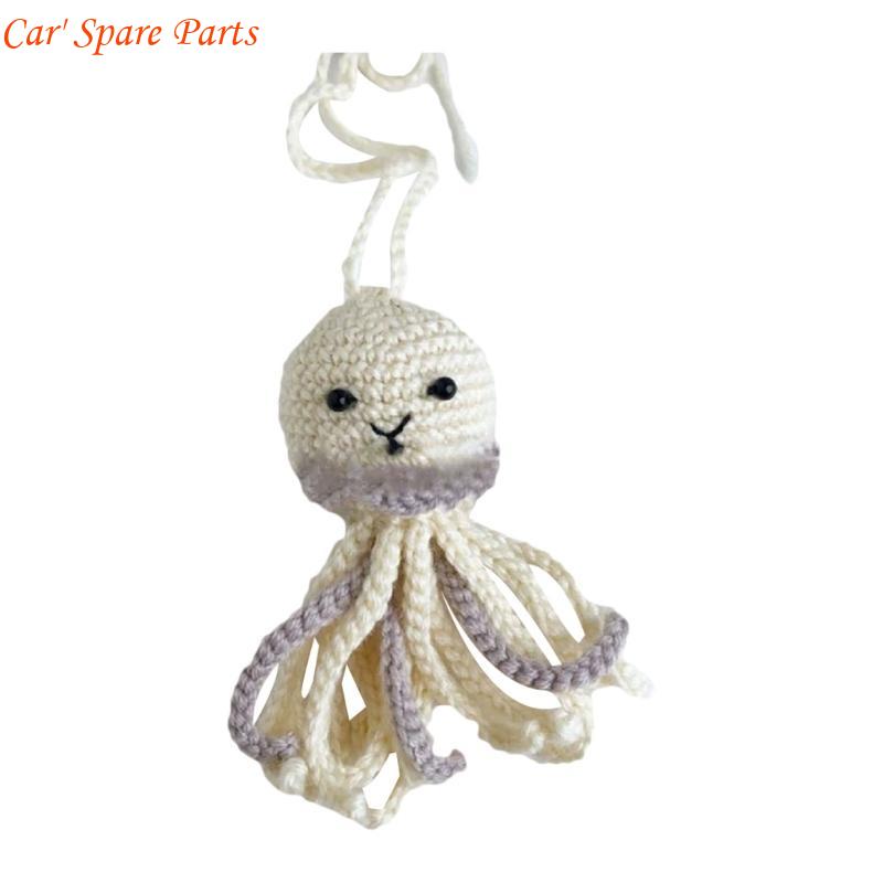 

Y4UA Hanging Decor Handmade Octopus Ornament for Backpacks Chains Pendant