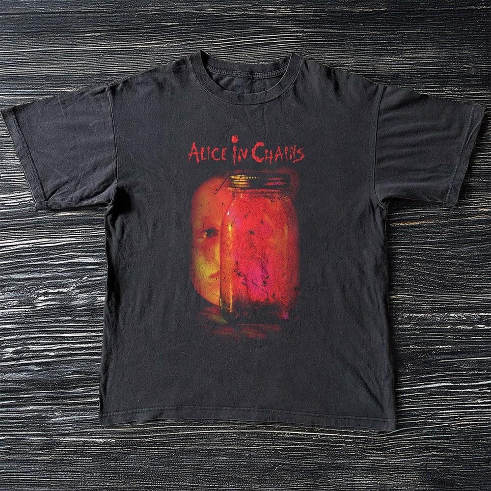 

NEW Alice In Chains Jar Of Flies Album Black Retro Rock TShirt S5XL Unisex T-Shirt XXXL