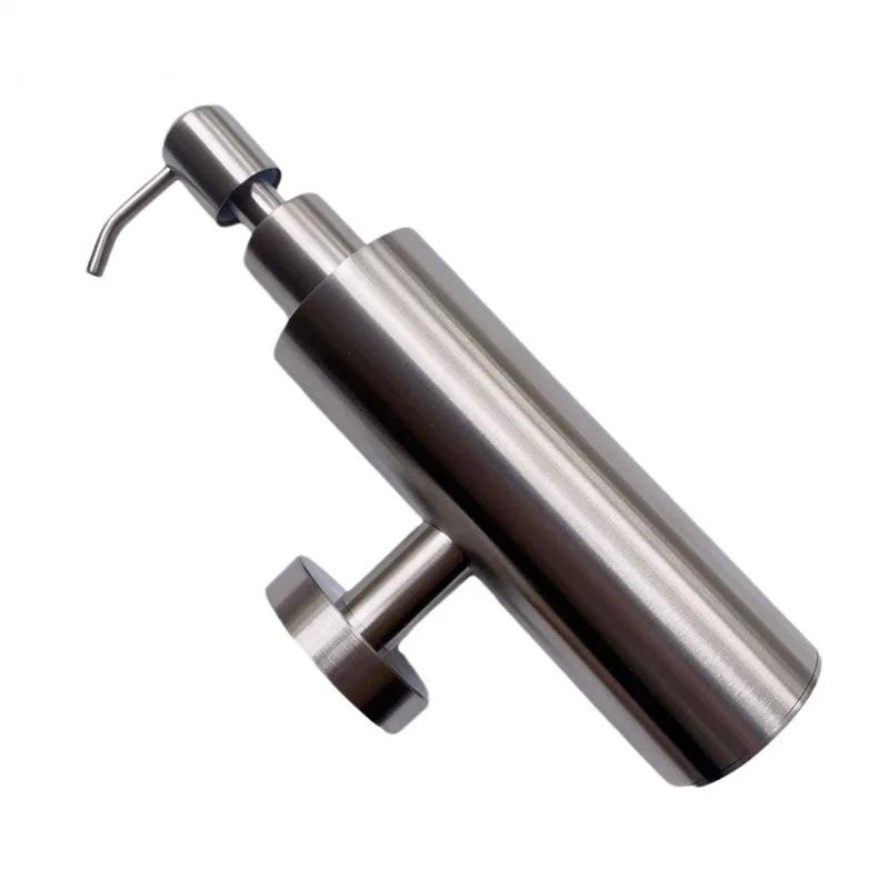 Wall Mounted Soap Dispenser 304 Stainless Steel Brushed Gold Manual Soap Dispenser Hotel Bathroom Liquid Soaps Dispensers