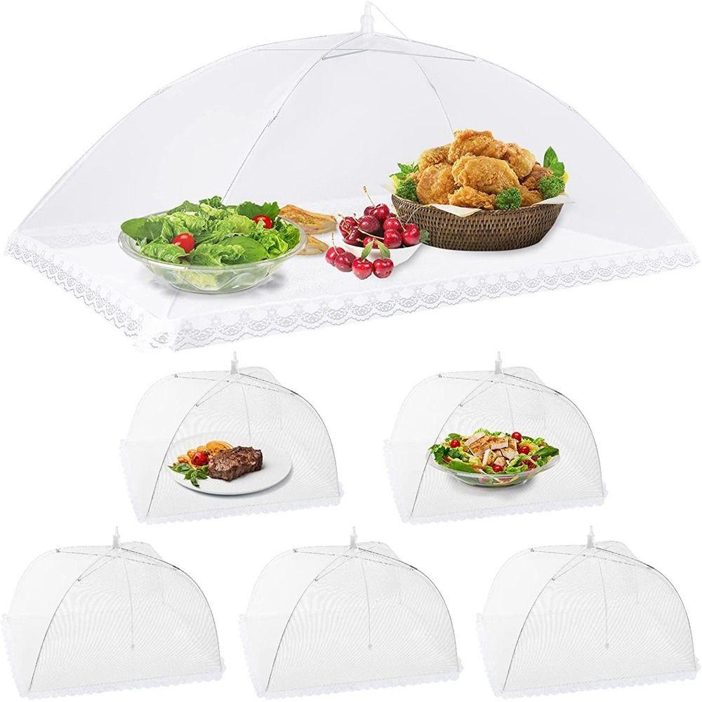 Large and Tall Food Cover Umbrella Pop-Up Picnic Protect Dish Cover Food Mesh Cover  Vegetable