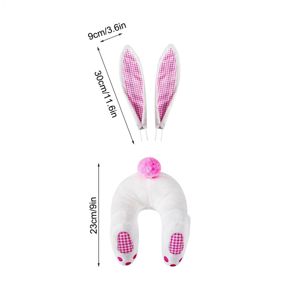 2025New Easter Bunny Butt Wreath Kit Wall Oranments Happy Easter Rabbit Home Party Creative Garland Cartoon Bunny Butt Attachmen