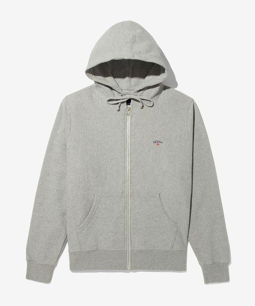 Noah (U) Classic Lightweight Zip-Up Hoodie Heather Grey