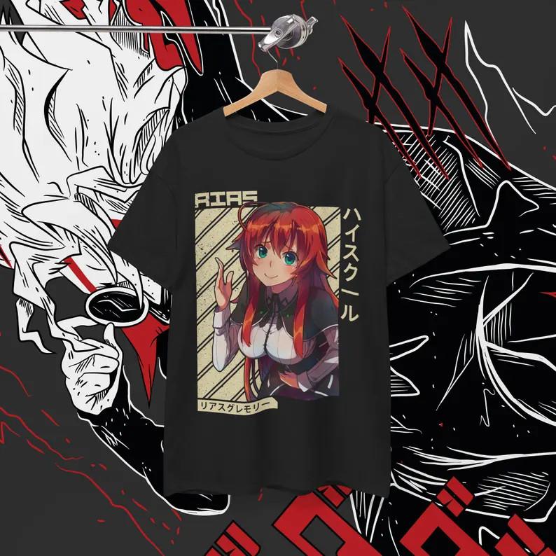 Риас Гремори Девушка Аниме Ваифу Косплей Унисекс Футболка Подарок Унисекс 2 Унисекс Футболка XXXXL