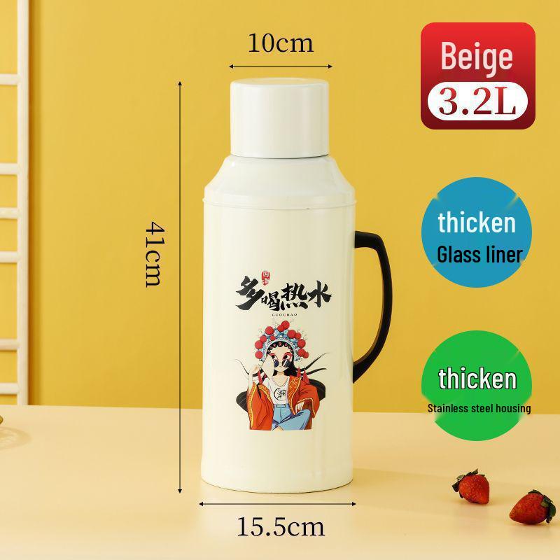 Stainless Steel Insulated Thermos | Large Capacity Hot Water Bottle & Warmer