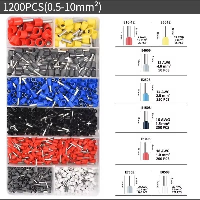 Ferrule Crimping Tool, Self-Adjusting Hexagonal Wire Crimper Plier Ye 16-6E For Awg 20-5(0.5-16Mm²) ,Ratchet Wire Crimping Tool
