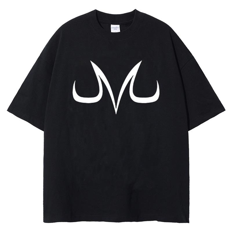 Harajuku Vintage Black Anime Print Men's Streetwear T-Shirt