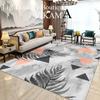 Crystal Velvet Light Luxury Household Carpet Living Room Study Bedroom Foot Mat Non-slip Dirty Resistant Washable Rug