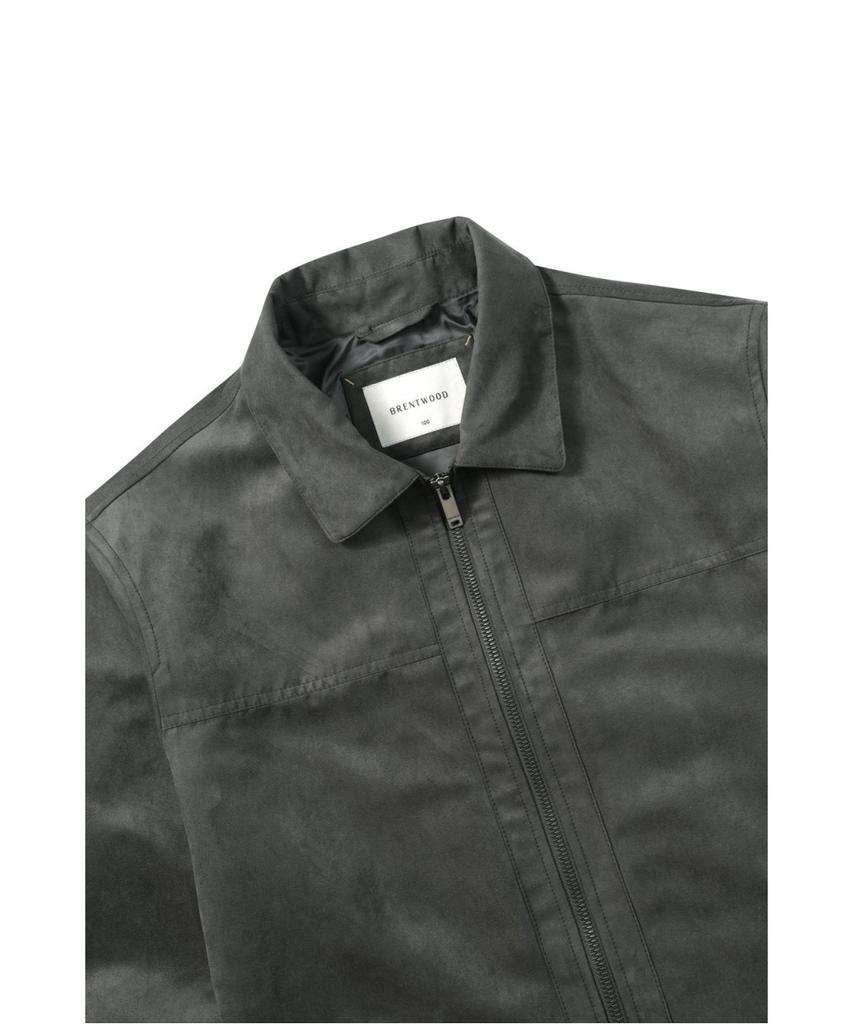 Brentwood [Ferry Jacket] Faux Suede Trucker Bruas26151Gyx