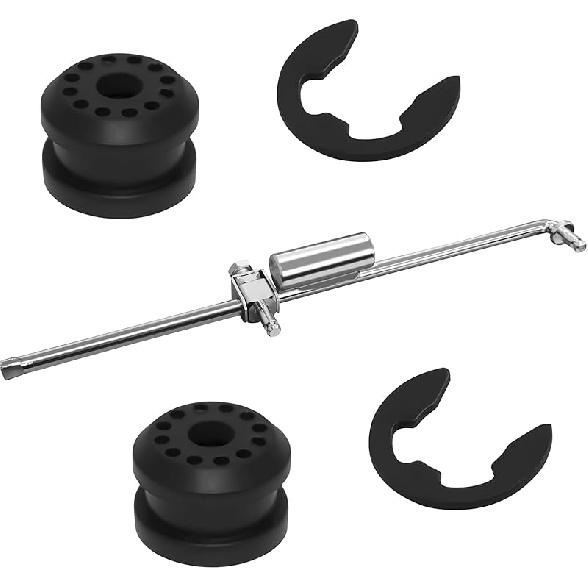 Shift Linkage Bushings Shift Control Lever 52105555AA Transfer Case Shifter Control Linkage With 2 E-Clips & 68078974AA Grommet Bushing Kit For 2002
