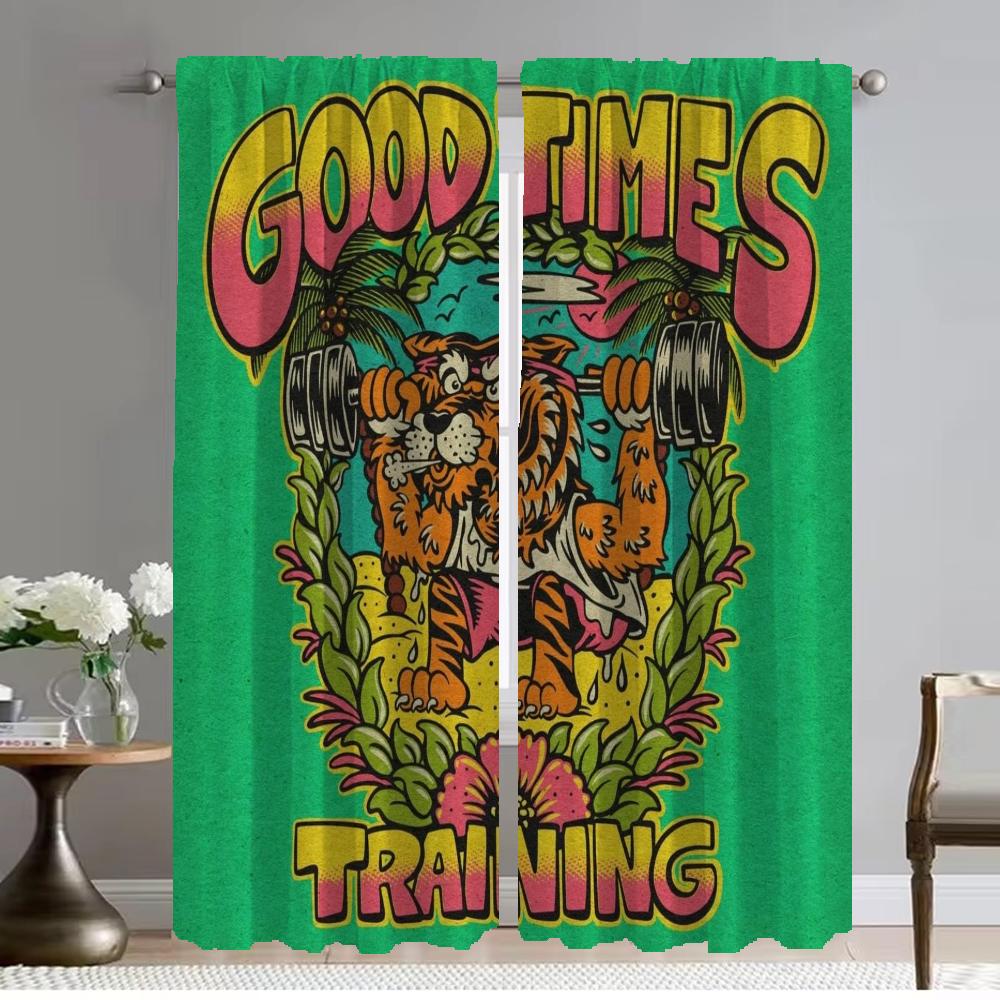 

Joetamponi Современные Шторы Для Гостиной 2 Части Оконные Шторы Тюль Для Спальни Украшения Хэллоуина Разделительные Шторы Кухня W50xH70cmx2pcs-CL