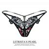 Women's Panties Sexy Temptation Hollow Embroidery Low Waist Open Crotch Thong Luxury Buttocks Side Open T Pants 2151