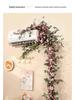 Rose Vine Artificial Flower Decor for Air Conditioner Pipes or Balcony Railings