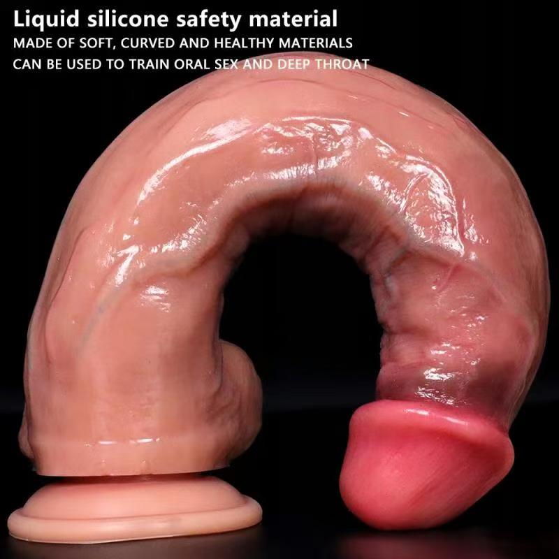 Dildo Soft Huge Penis With Suction Cup,Sex Toys for Woman Masturbation,Medical Silicone,G-Spot Anal Stimulation