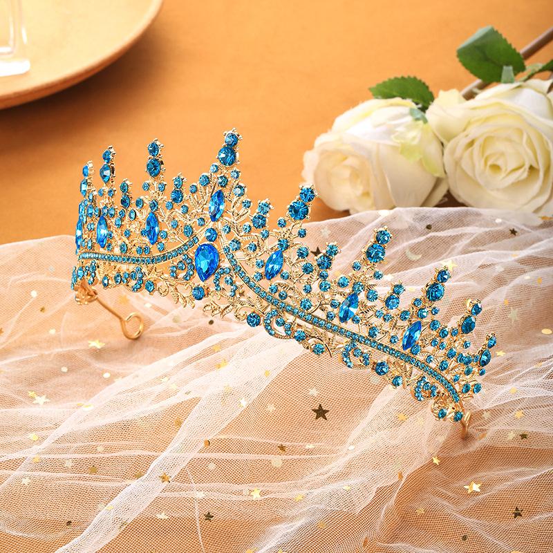 Bride's Crown Headband Wedding Korean Birthday Gift Adult Gift Crystal Crown Princess Dress Hair Accessory