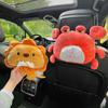 Car Tissue Box Car Armrest Box Pumping Carton Car Decoration Hanging Creative Cute Cartoon Plush Paper Pumping