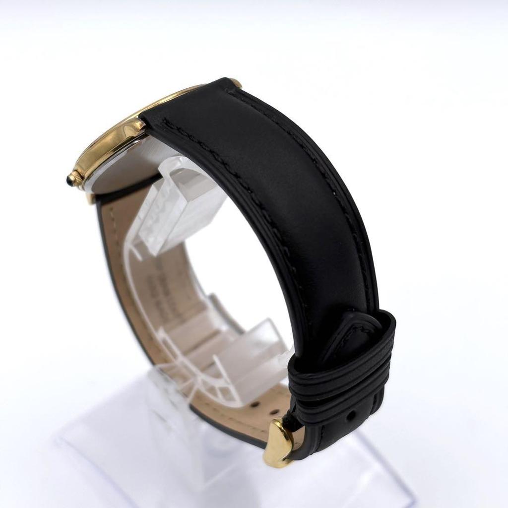 [USED] SEIKO DOLCE Quartz White x Gold Roman Wristwatch Strap