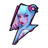 EARLFAMILY Cool Anime Girl Tears Creative Car Accessories Sticker Rear